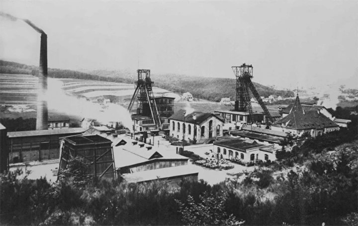 Historisches Bild der alten Grube Velsen