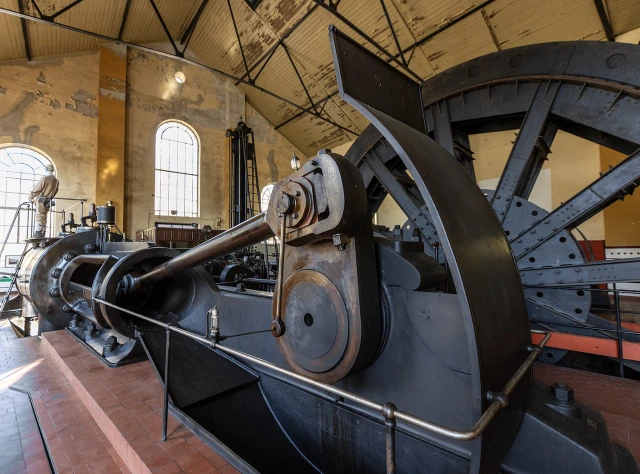 Die historische Dampffördermaschine Gustav 2